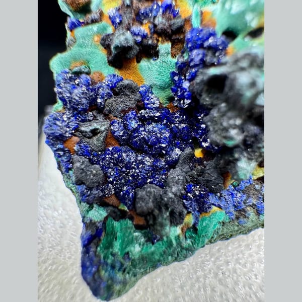 Azurite crystals, 3.5 cm across, raw mineral specimen, photo 2 of 8