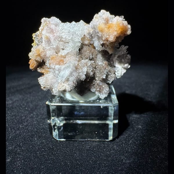 White creedite crystals, natural mineral specimen, photo 1 of 7
