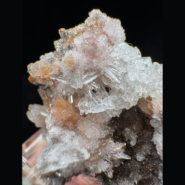 Crystals of white creedite, one-of-a-kind specimen, photo 3 of 7