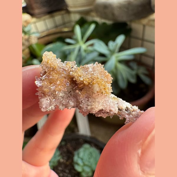 One-of-a-kind white creedite crystal specimen, photo 4 of 6