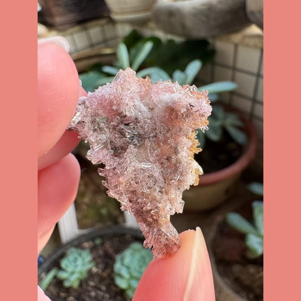 White creedite crystals, natural mineral for display, photo 5 of 6