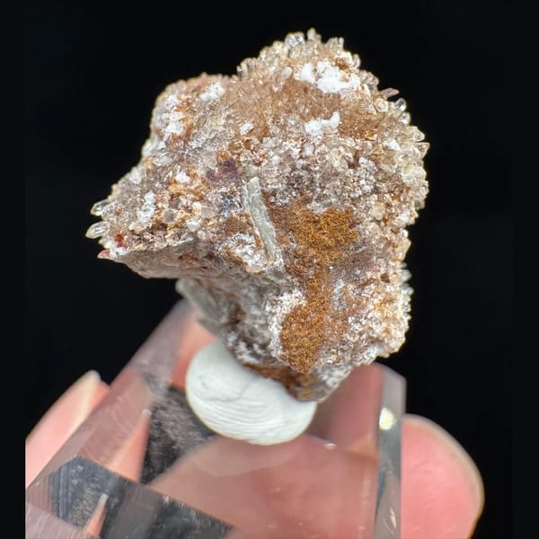 Creedite crystal cluster, 2 cm across, raw mineral specimen, photo 2 of 5