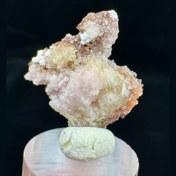Pink-white creedite crystals from Guizhou, China, natural mineral specimen, photo 1 of 5