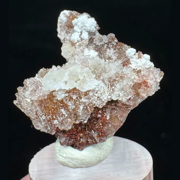 One-of-a-kind pink-white creedite crystal specimen from Guizhou, China, photo 4 of 5