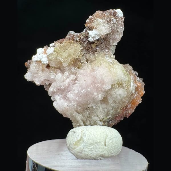 Pink-white creedite crystals from Guizhou, natural mineral for display, photo 5 of 5