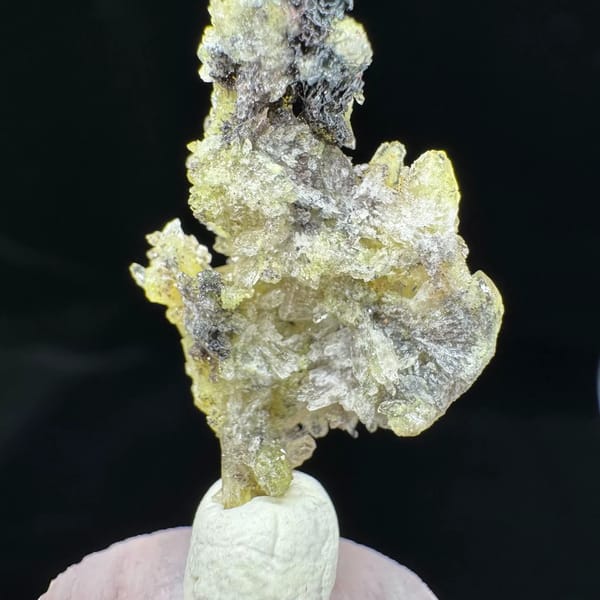 Creedite crystal cluster from Guizhou, 2.5 cm across, raw mineral specimen, photo 2 of 5