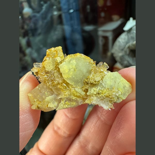 Creedite crystal cluster, raw mineral specimen for collectors, photo 2 of 5