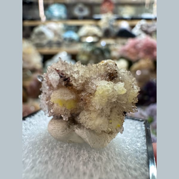 Creedite crystal cluster, raw mineral specimen for collectors, photo 2 of 5