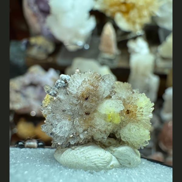 One-of-a-kind white creedite crystal specimen, photo 4 of 5