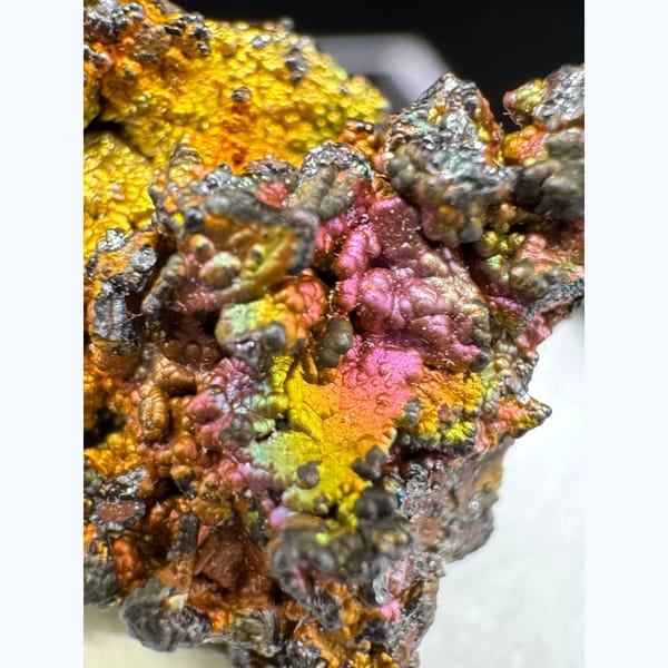 One-of-a-kind iridescent limonite crystal specimen, photo 4 of 4