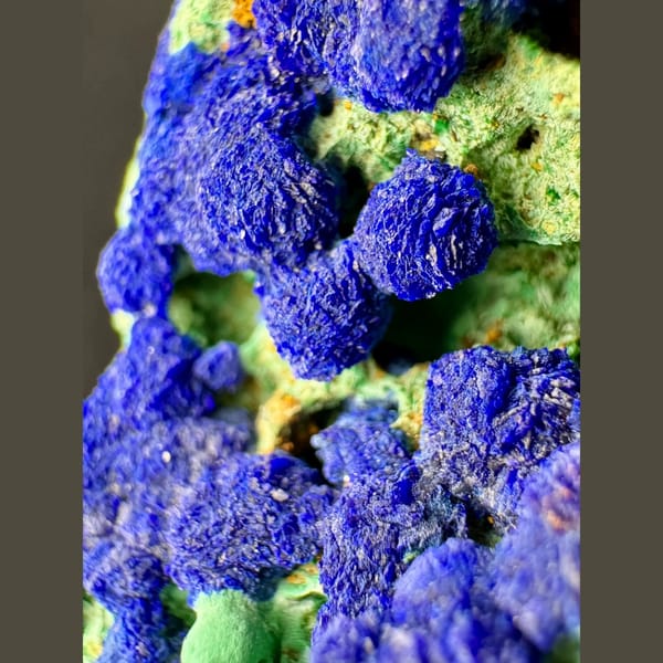 Azurite crystal cluster, 4.5 cm across, raw mineral specimen, photo 2 of 4