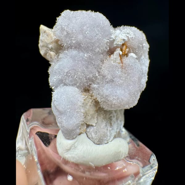 Creedite crystal cluster, 3 cm across, raw mineral specimen, photo 2 of 3