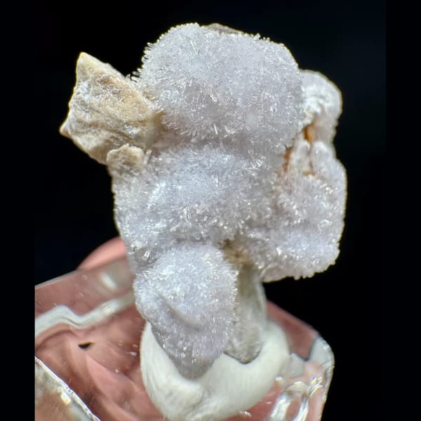 Flower cluster of white creedite, one-of-a-kind specimen, photo 3 of 3