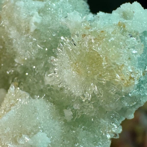 Crystals of translucent creedite, one-of-a-kind specimen, photo 3 of 3