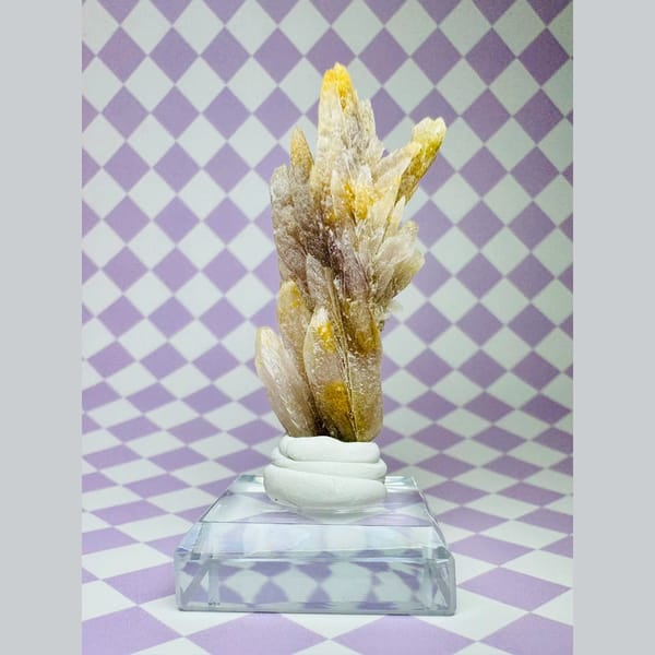 Crystals of pink creedite, one-of-a-kind specimen, photo 3 of 8