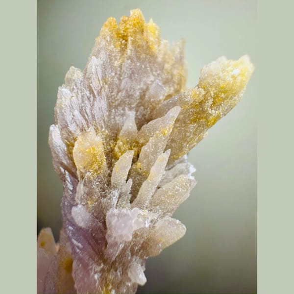 Raw creedite crystals, mineral specimen, photo 8 of 8
