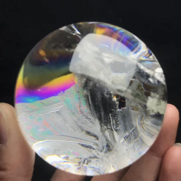 Rainbow and white phantom from a turned angle