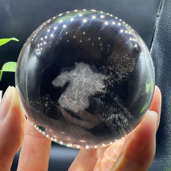 Starry white cloud with a feathery wing on the right side