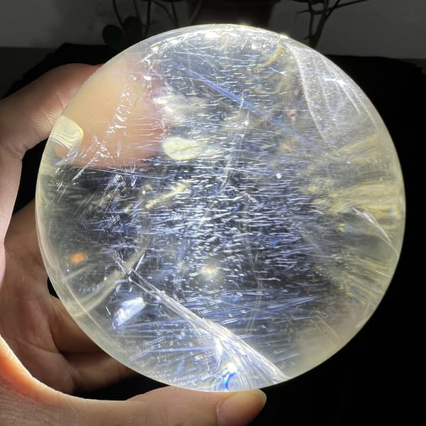 Starry blue needle haze filling the sphere from another side