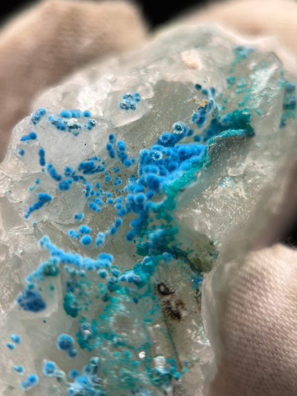 Cyanotrichite from Guizhou, China, individual mineral specimen view 5