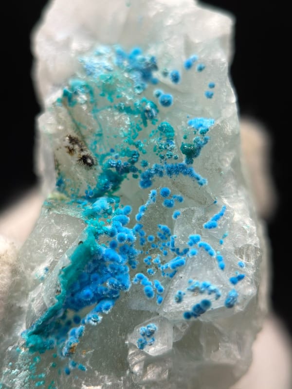 Cyanotrichite from Guizhou, China, individual mineral specimen view 6