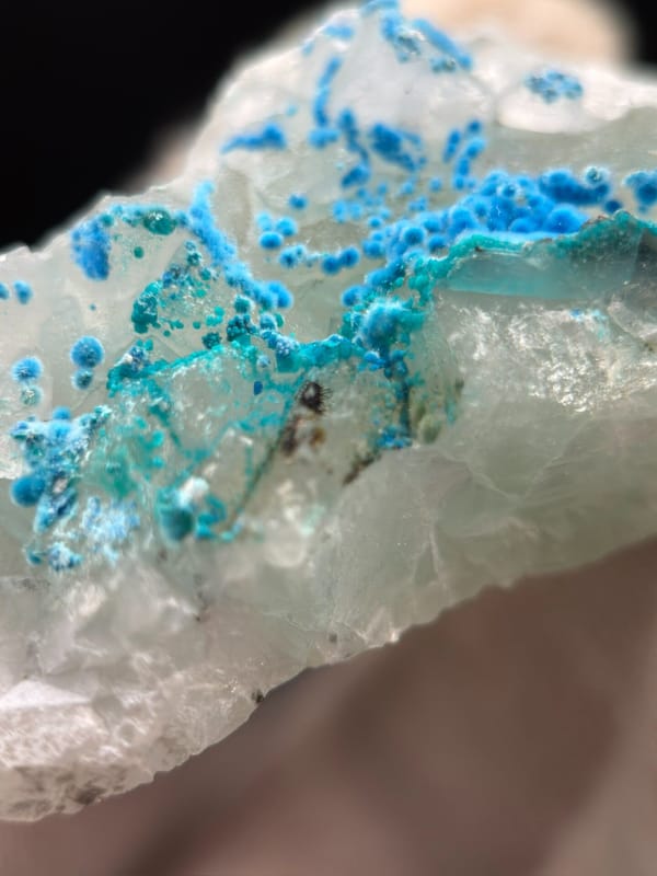 Cyanotrichite from Guizhou, China, individual mineral specimen view 8