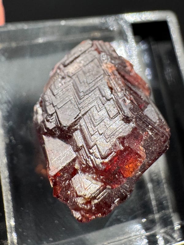 Garnet from Pakistan, individual mineral specimen view 3