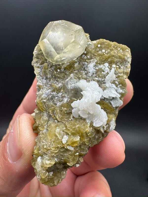 Calcite from Bijie, Guizhou, China, individual mineral specimen view 1