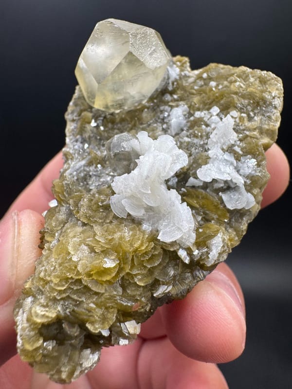 Calcite from Bijie, Guizhou, China, individual mineral specimen view 2