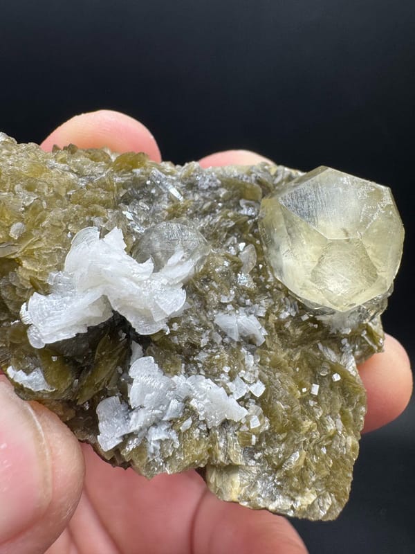 Calcite from Bijie, Guizhou, China, individual mineral specimen view 3