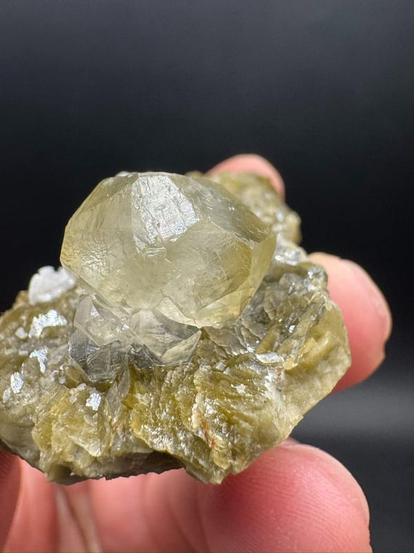 Calcite from Bijie, Guizhou, China, individual mineral specimen view 6