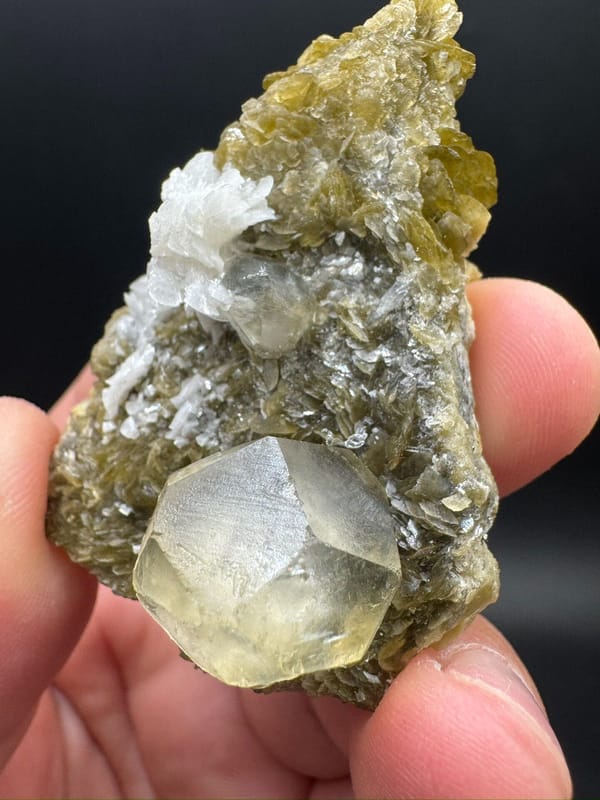 Calcite from Bijie, Guizhou, China, individual mineral specimen view 7