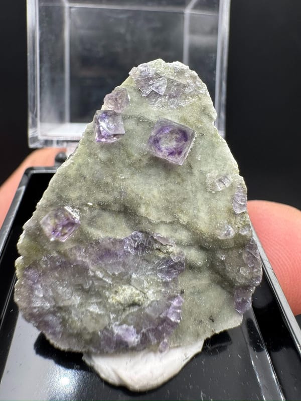 Fluorite from Zhejiang, China, individual mineral specimen view 1