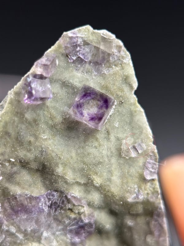 Fluorite from Zhejiang, China, individual mineral specimen view 2
