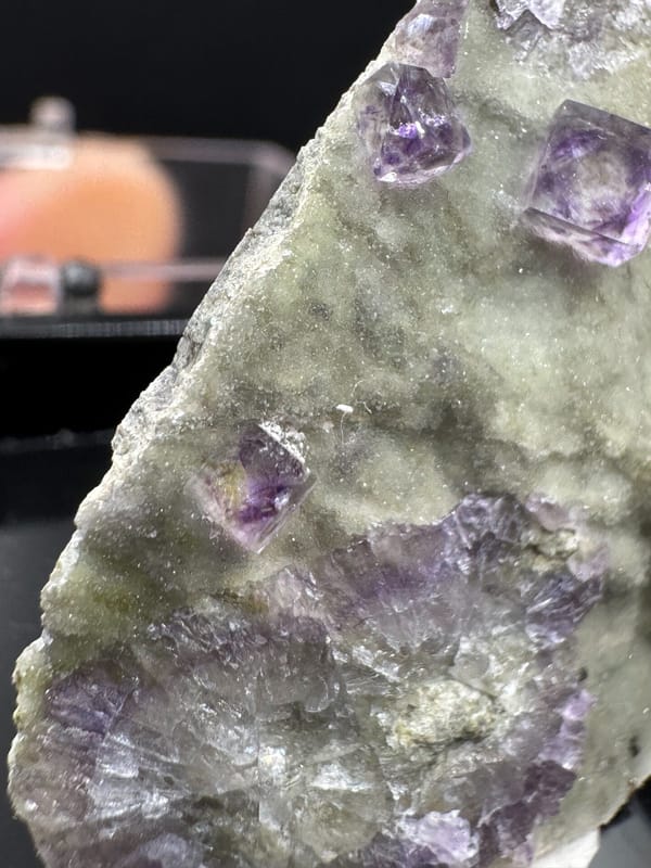 Fluorite from Zhejiang, China, individual mineral specimen view 3