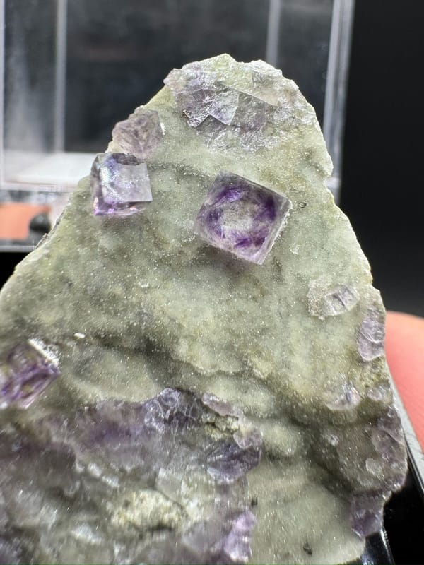 Fluorite from Zhejiang, China, individual mineral specimen view 4