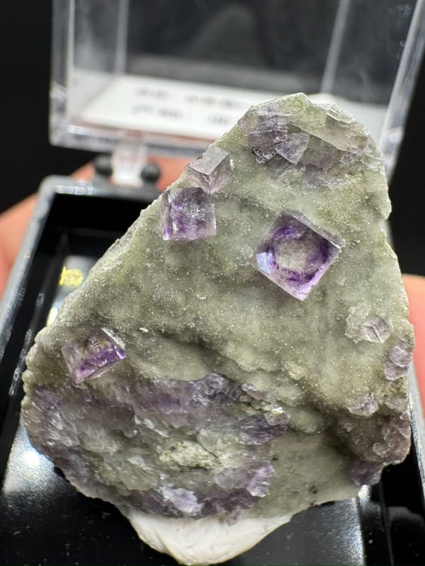 Fluorite from Zhejiang, China, individual mineral specimen view 8