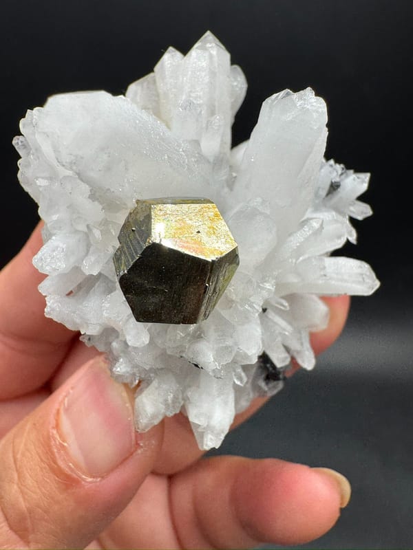 Pyrite from Myanmar, individual mineral specimen view 4