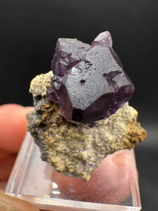 Fluorite from Fujian, China, individual mineral specimen view 2