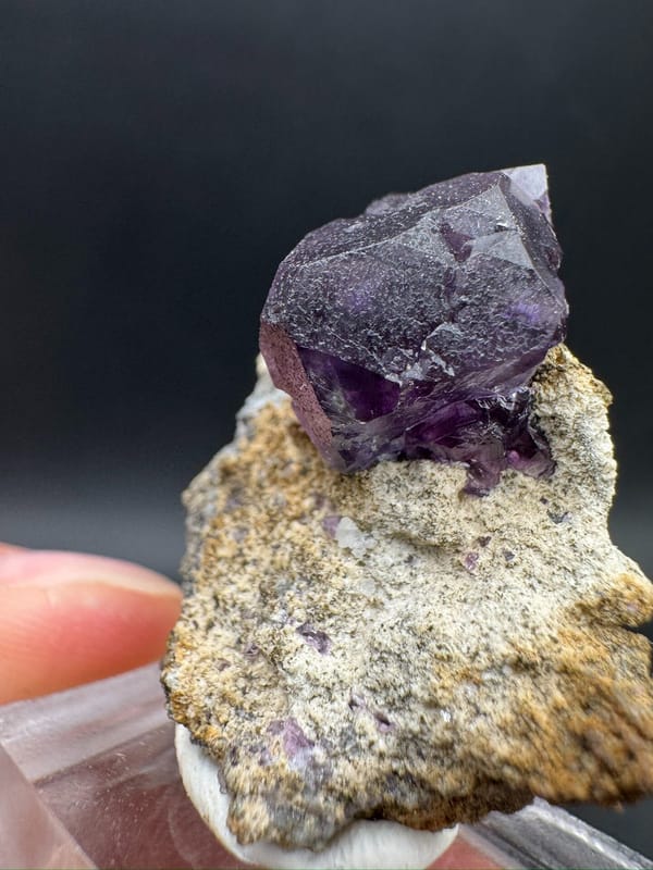 Fluorite from Fujian, China, individual mineral specimen view 4