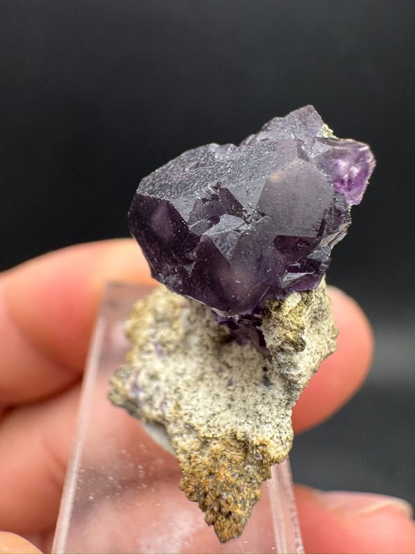 Fluorite from Fujian, China, individual mineral specimen view 7
