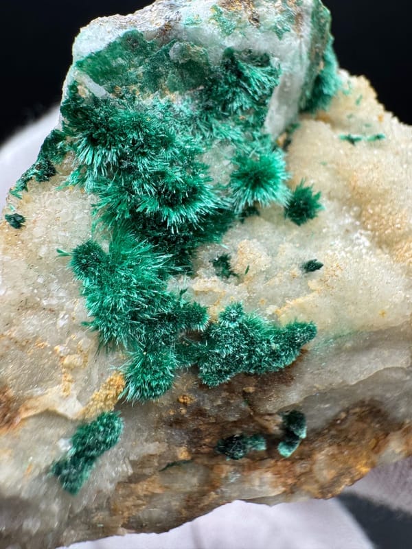 Malachite from Guizhou, China, individual mineral specimen view 2