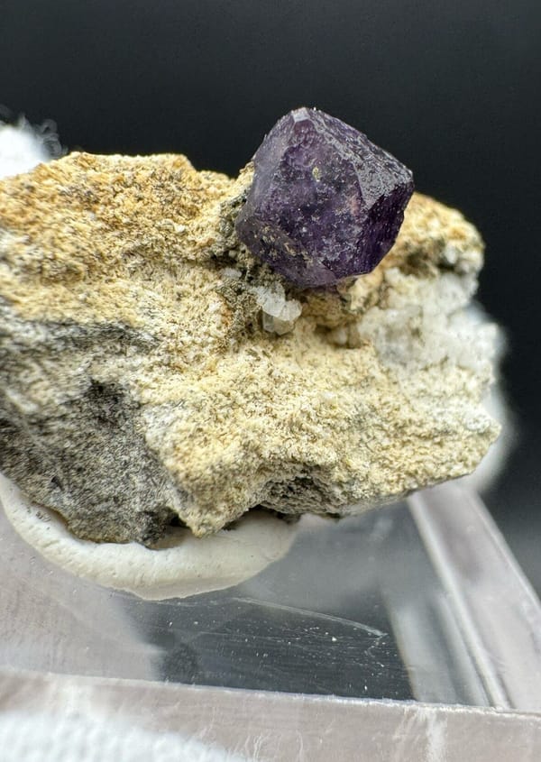 Fluorite from Fujian, China, individual mineral specimen view 3