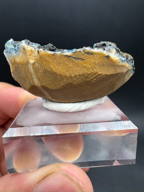 Plumbogummite from Guangxi, China, individual mineral specimen view 5