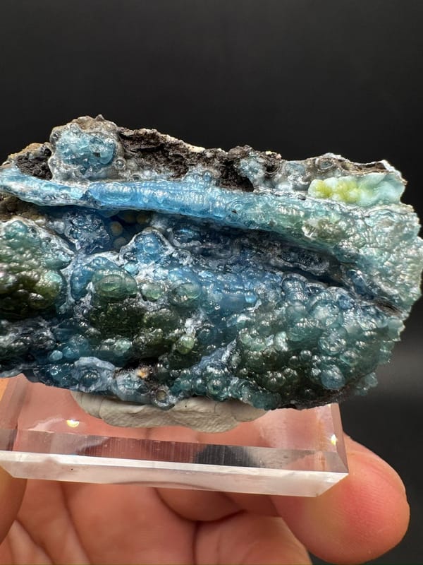 Plumbogummite from Guangxi, China, individual mineral specimen view 7