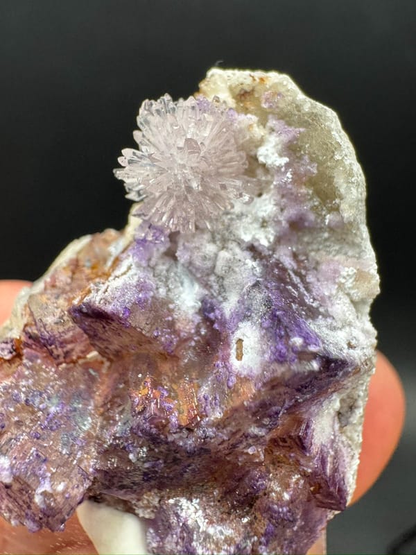 Creedite from Qinglong Co., Guizhou, China, individual mineral specimen view 7