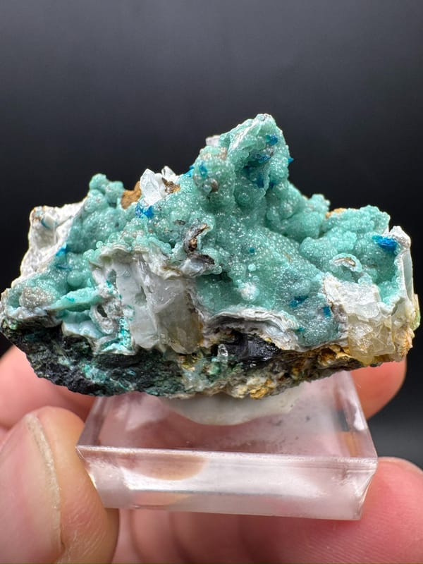 Dongchuanite group (species not verified) from Dongchuan, Yunnan, China, individual mineral specimen view 1