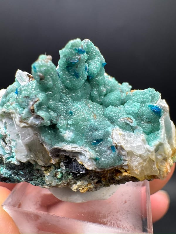 Dongchuanite group (species not verified) from Dongchuan, Yunnan, China, individual mineral specimen view 3