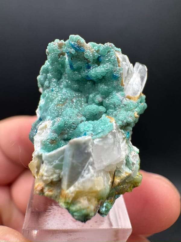 Dongchuanite group (species not verified) from Dongchuan, Yunnan, China, individual mineral specimen view 5