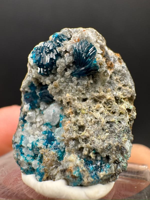 Veszelyite from Yunnan, China, individual mineral specimen view 3